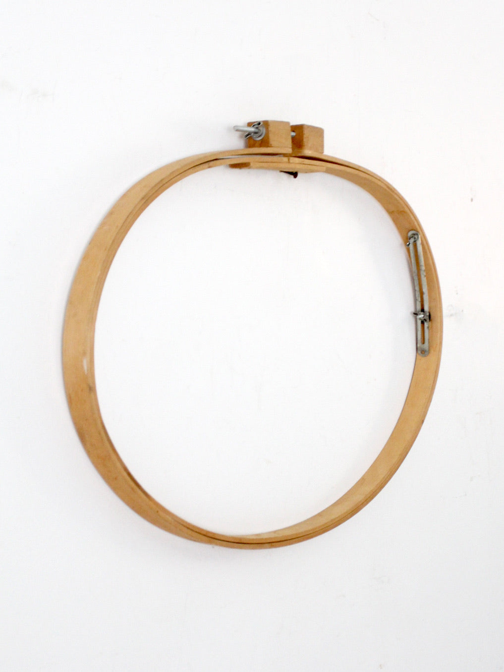 vintage XL oval wood embroidery hoop