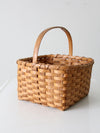 vintage splint weave basket