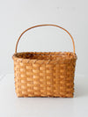 vintage splint weave basket