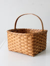 vintage splint weave basket