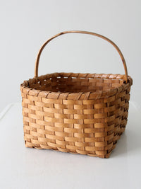 vintage splint weave basket