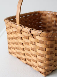 vintage splint weave basket