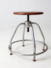 mid century UMF swivel seat stool