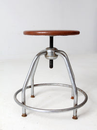 mid century UMF swivel seat stool