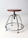 mid century UMF swivel seat stool