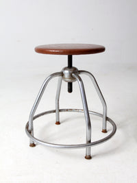 mid century UMF swivel seat stool