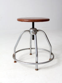 mid century UMF swivel seat stool