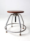 mid century UMF swivel seat stool