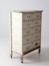 antique white highboy dresser