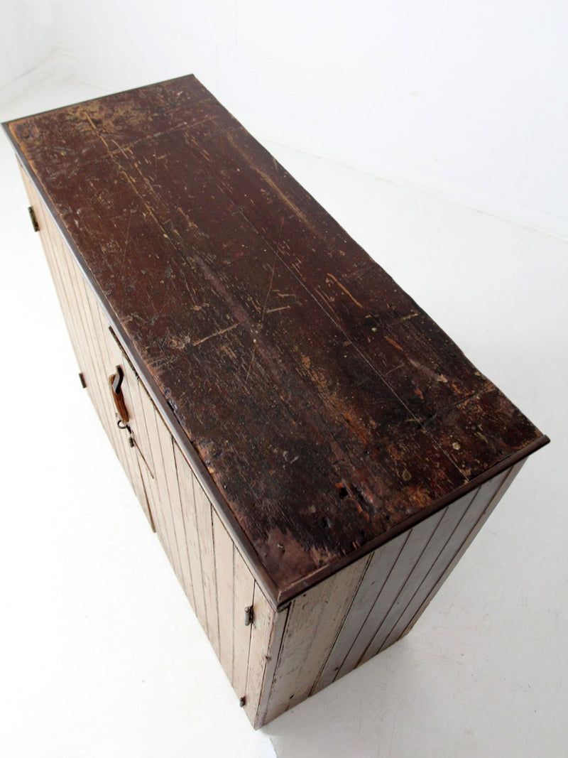 antique primitive cabinet