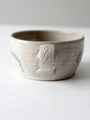 vintage studio pottery bowl with sieve