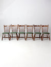 vintage Virginia House oak dining table and chair set