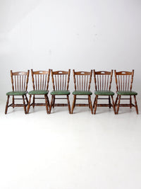 vintage Virginia House oak dining table and chair set