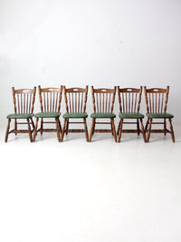 vintage Virginia House oak dining table and chair set