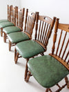 vintage Virginia House oak dining table and chair set