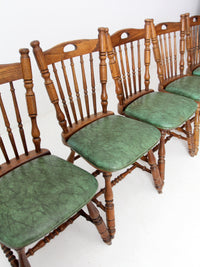 vintage Virginia House oak dining table and chair set