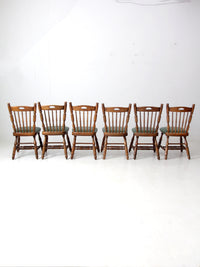 vintage Virginia House oak dining table and chair set