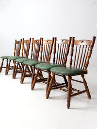 vintage Virginia House oak dining table and chair set