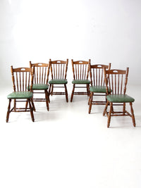 vintage Virginia House oak dining table and chair set