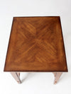 vintage wood side table