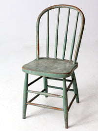 antique painted farmhouse chair