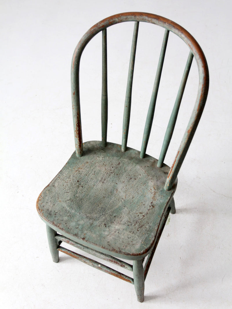 antique painted farmhouse chair