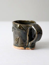 vintage handmade pottery mug