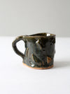 vintage handmade pottery mug