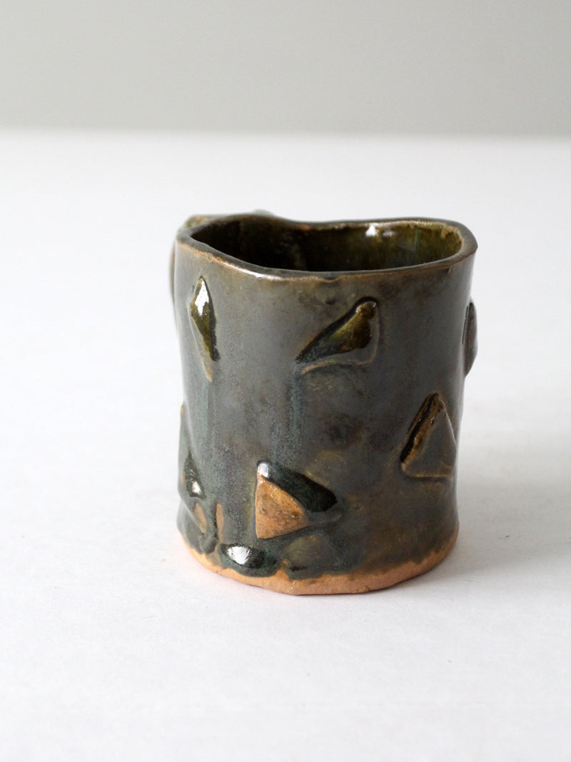 vintage handmade pottery mug