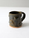 vintage handmade pottery mug