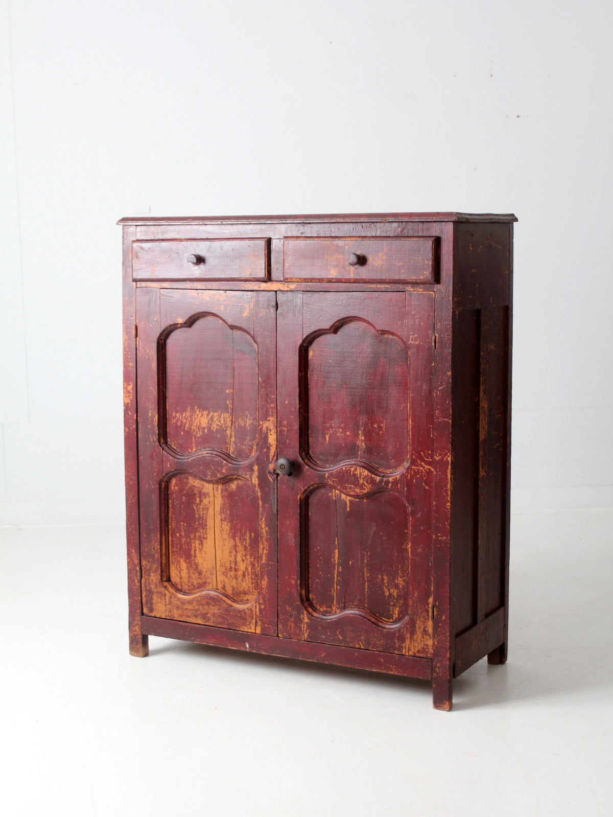 antique American jelly cupboard cabinet