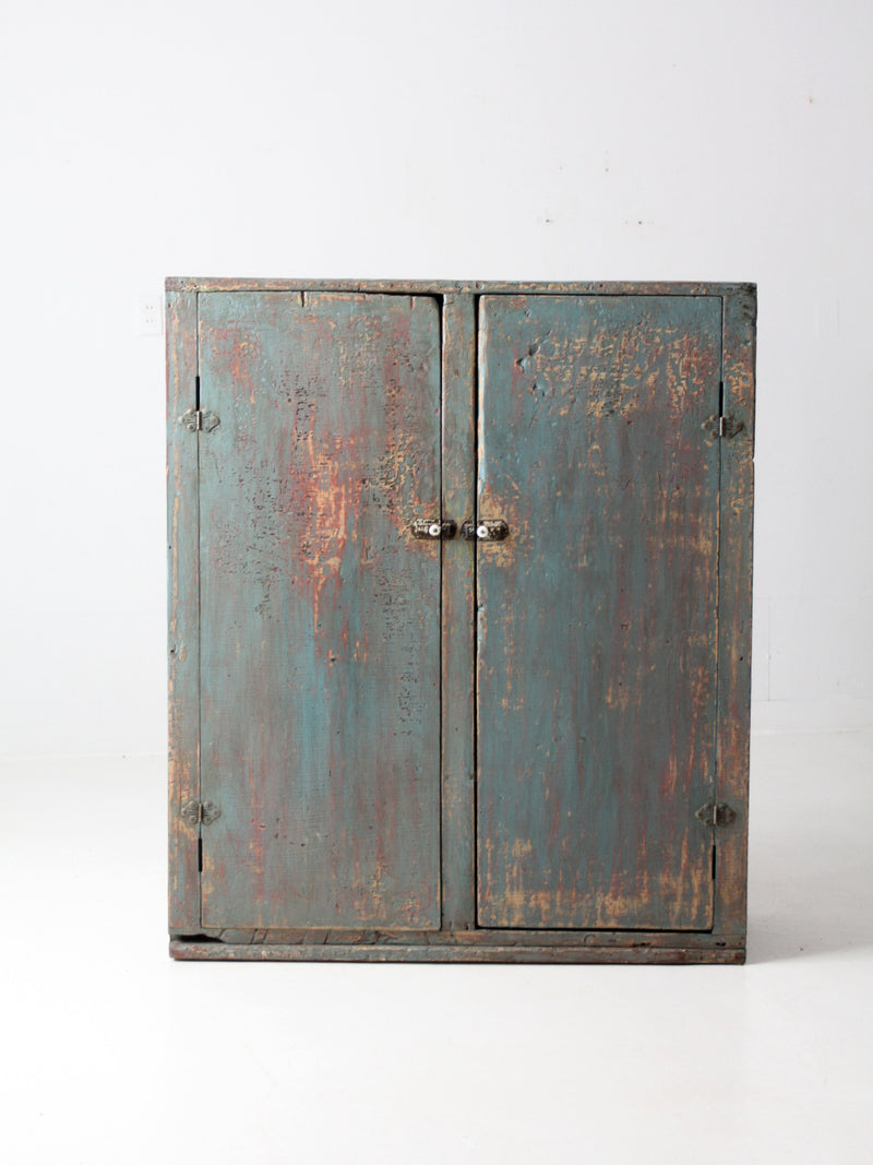 antique primitive cupboard cabinet