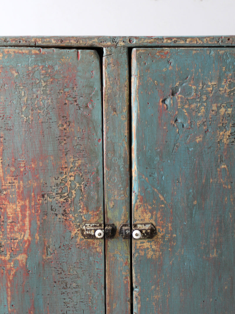 antique primitive cupboard cabinet