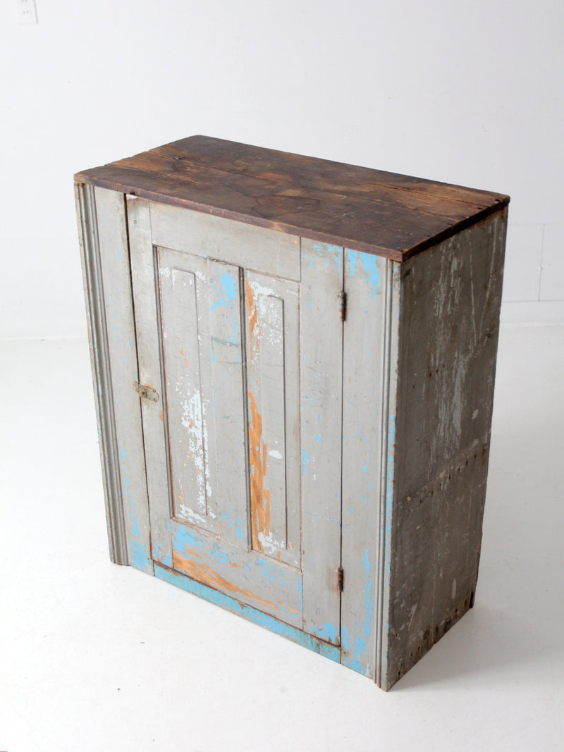 antique rustic farmhouse cupboard cabinet