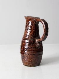 vintage 70s studio pottery pitcher