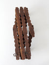 antique Victorian accordion wall rack