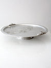 vintage Trade Continental hammered aluminum lazy susan serving tray