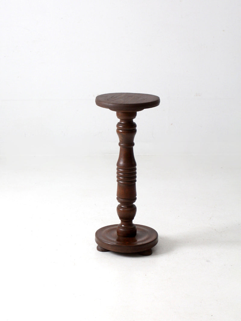 antique wooden pedestal stand