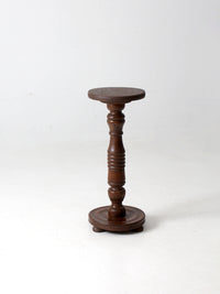 antique wooden pedestal stand