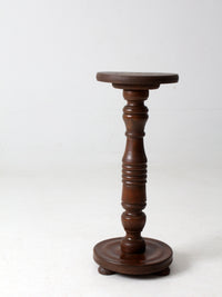 antique wooden pedestal stand