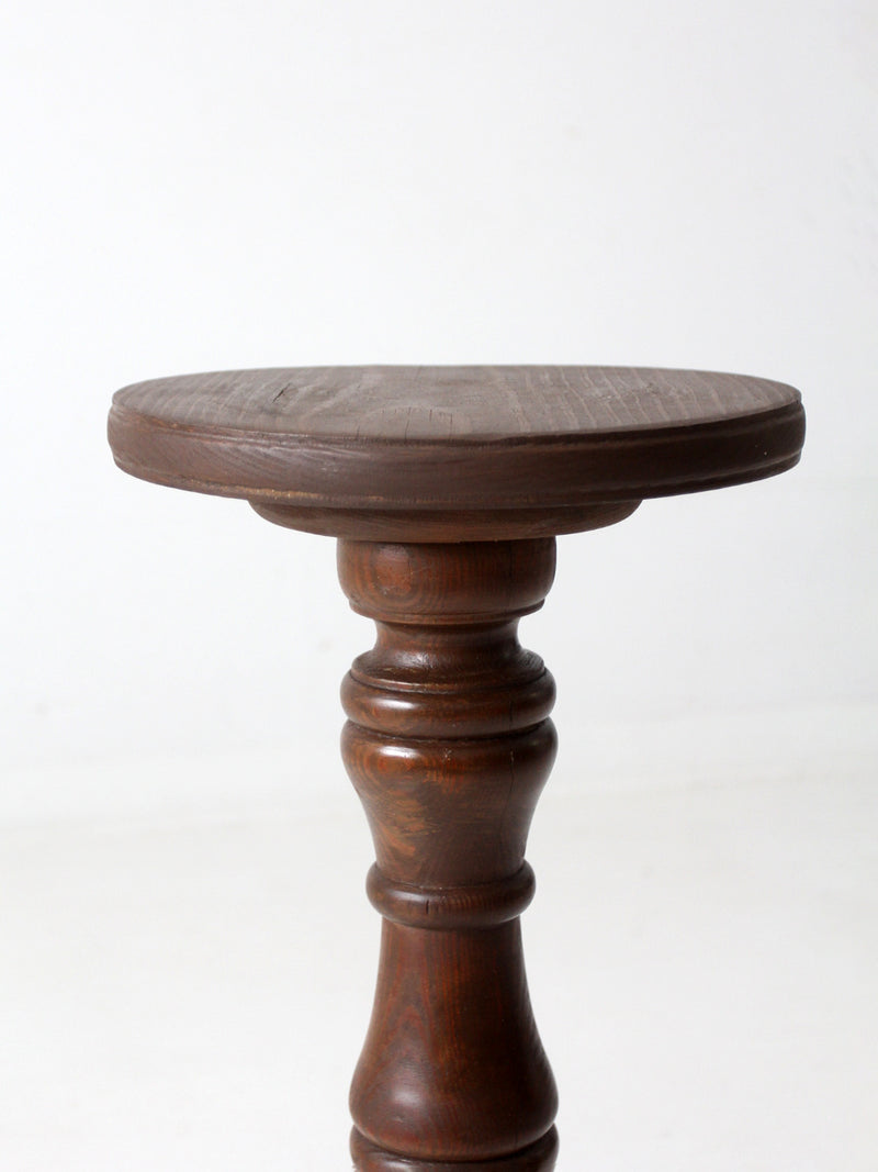 antique wooden pedestal stand