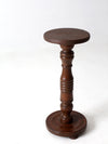 antique wooden pedestal stand