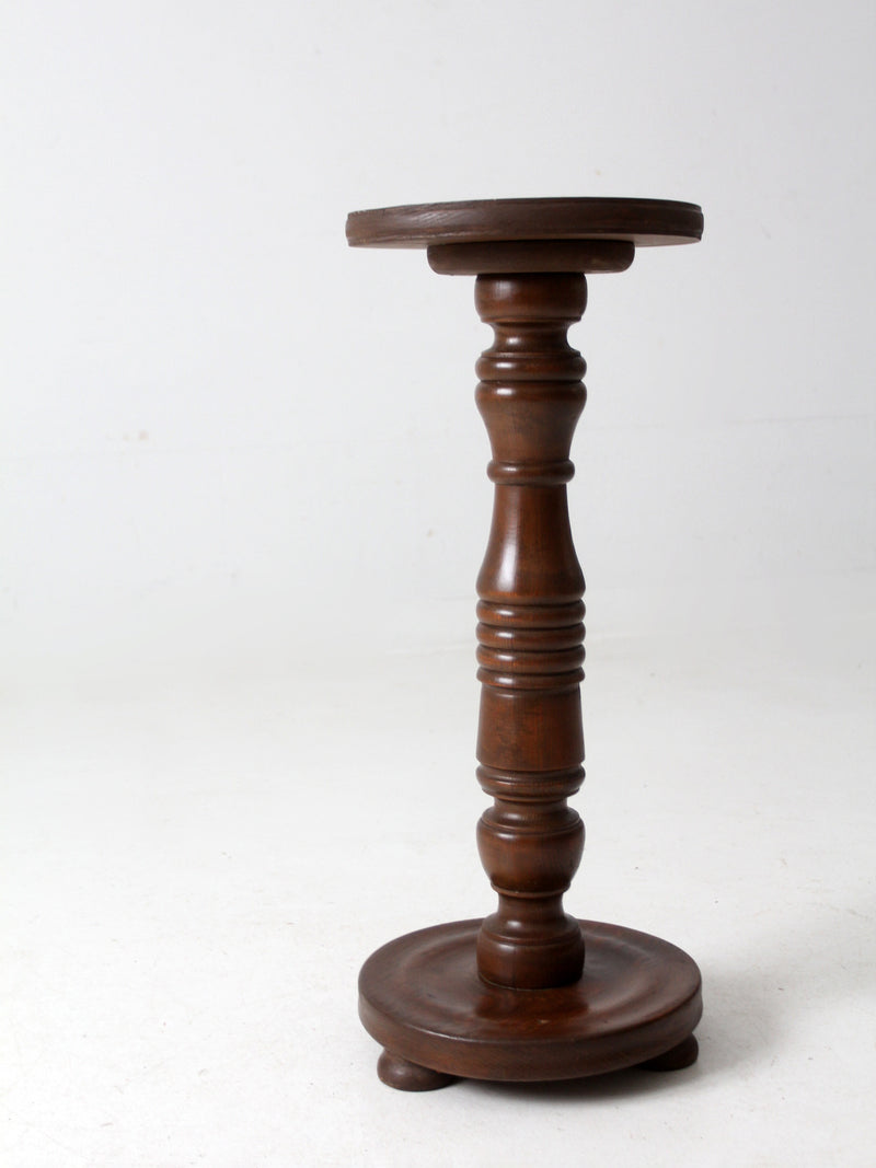 antique wooden pedestal stand