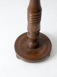 antique wooden pedestal stand