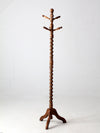 antique barley twist hall tree