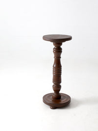 antique wooden pedestal stand