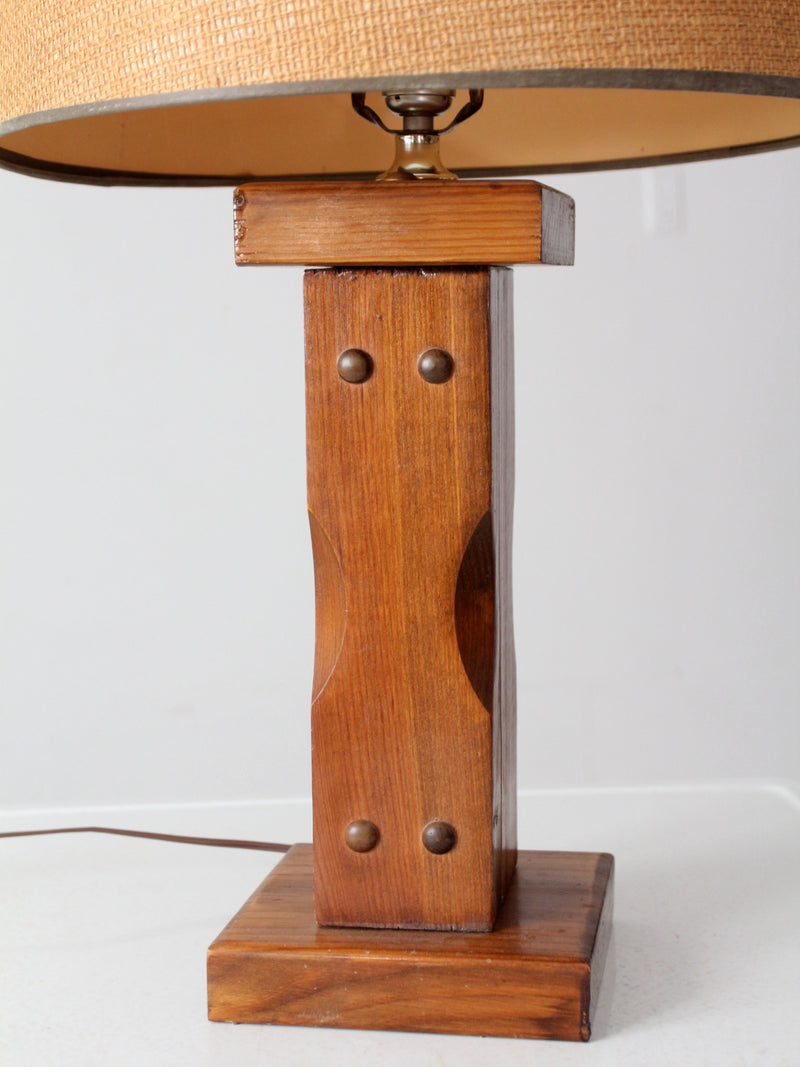 vintage wooden lamp