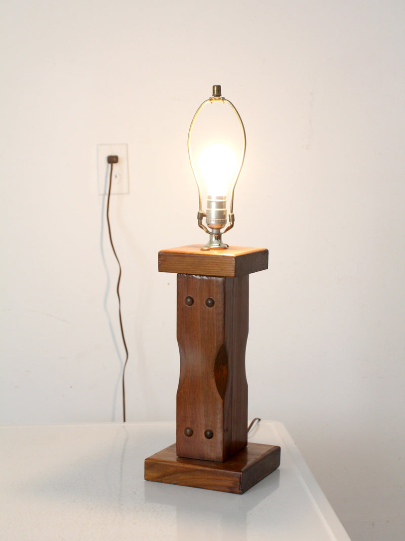 vintage wooden lamp