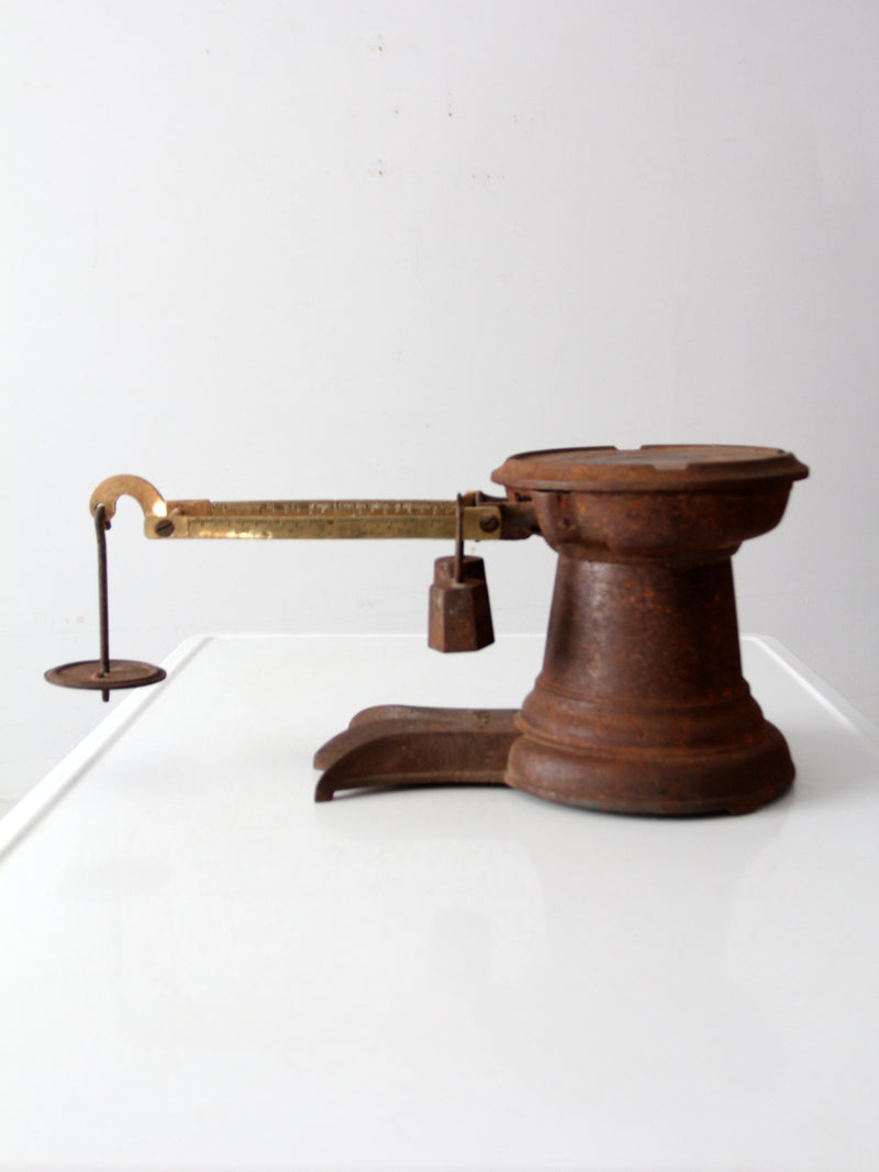 antique Howe counter balance scale