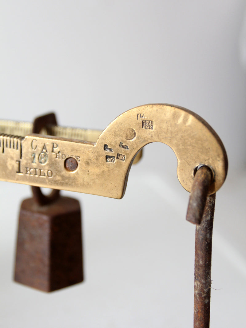 antique Howe counter balance scale